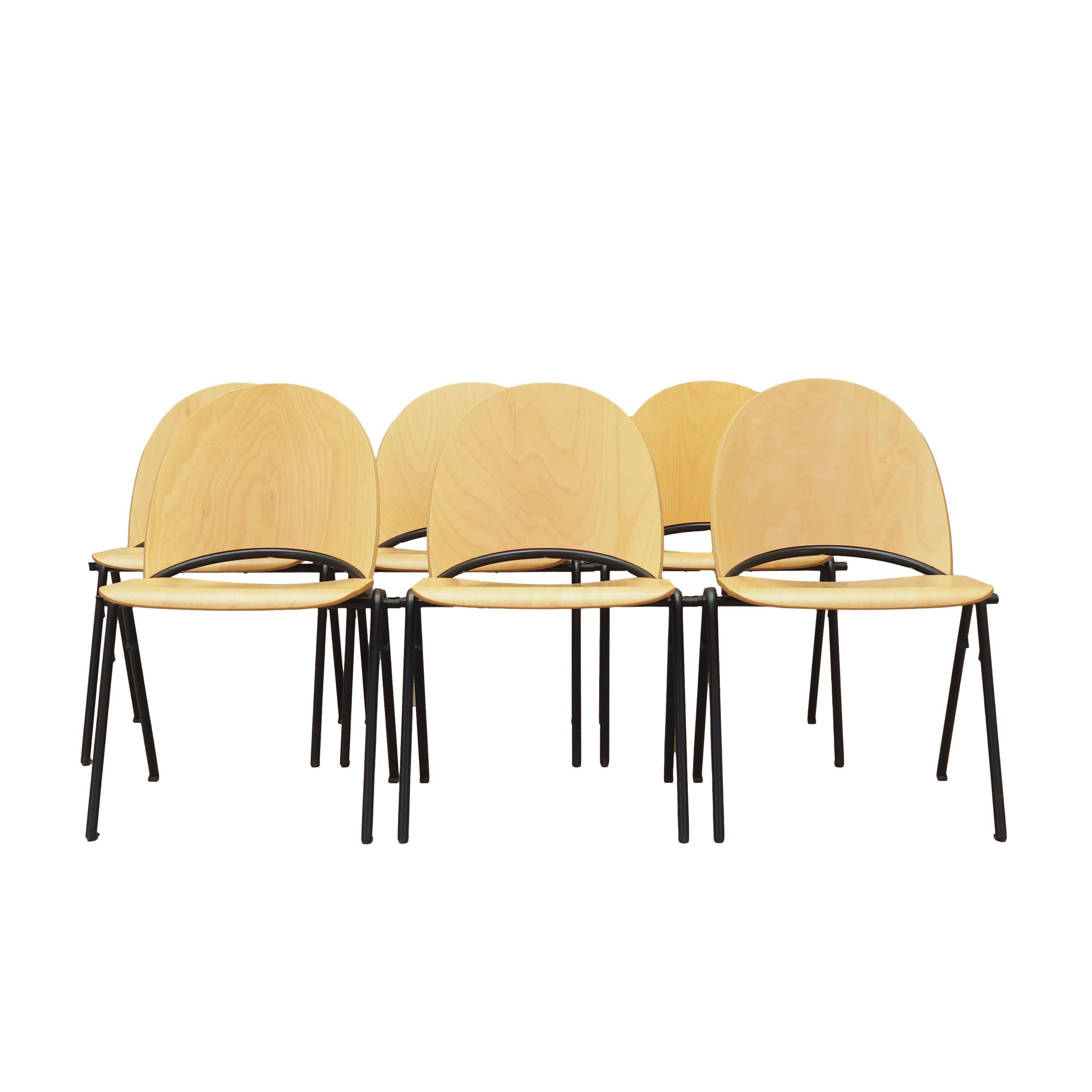 Set of six chairs, Danish design, 70s, made in Denmark