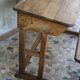 School desk wood 2 places