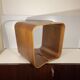 Paire de tabourets / tables d'appoint, palissandre aluminium, bois mutlipex