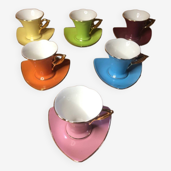 Bruno evrard ceramic coffee cups multicolor