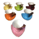 Bruno evrard ceramic coffee cups multicolor