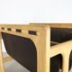 Danish oak wood magazine rack design made by Salin Møbler, 1970s