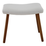 1960s Danish Beech Stool with Fabric