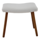 1960s Danish Beech Stool with Fabric