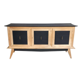 Cabinet from the 50s in solid oak signed FNA N° 0049