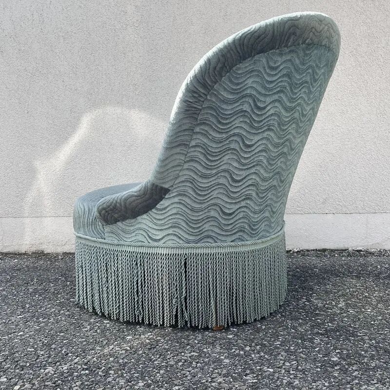 Vintage velvet armchair