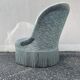 Vintage velvet armchair