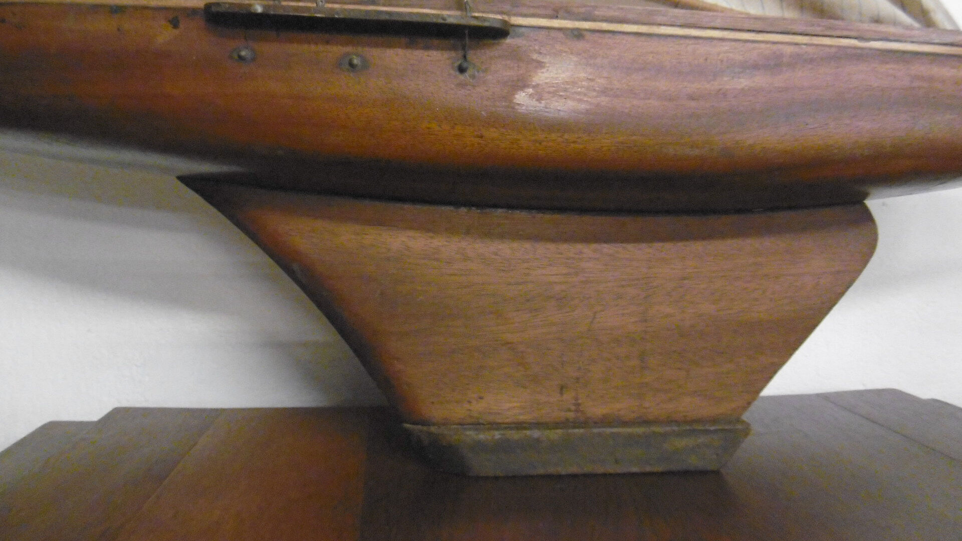 Pool sailboat, model of old boat