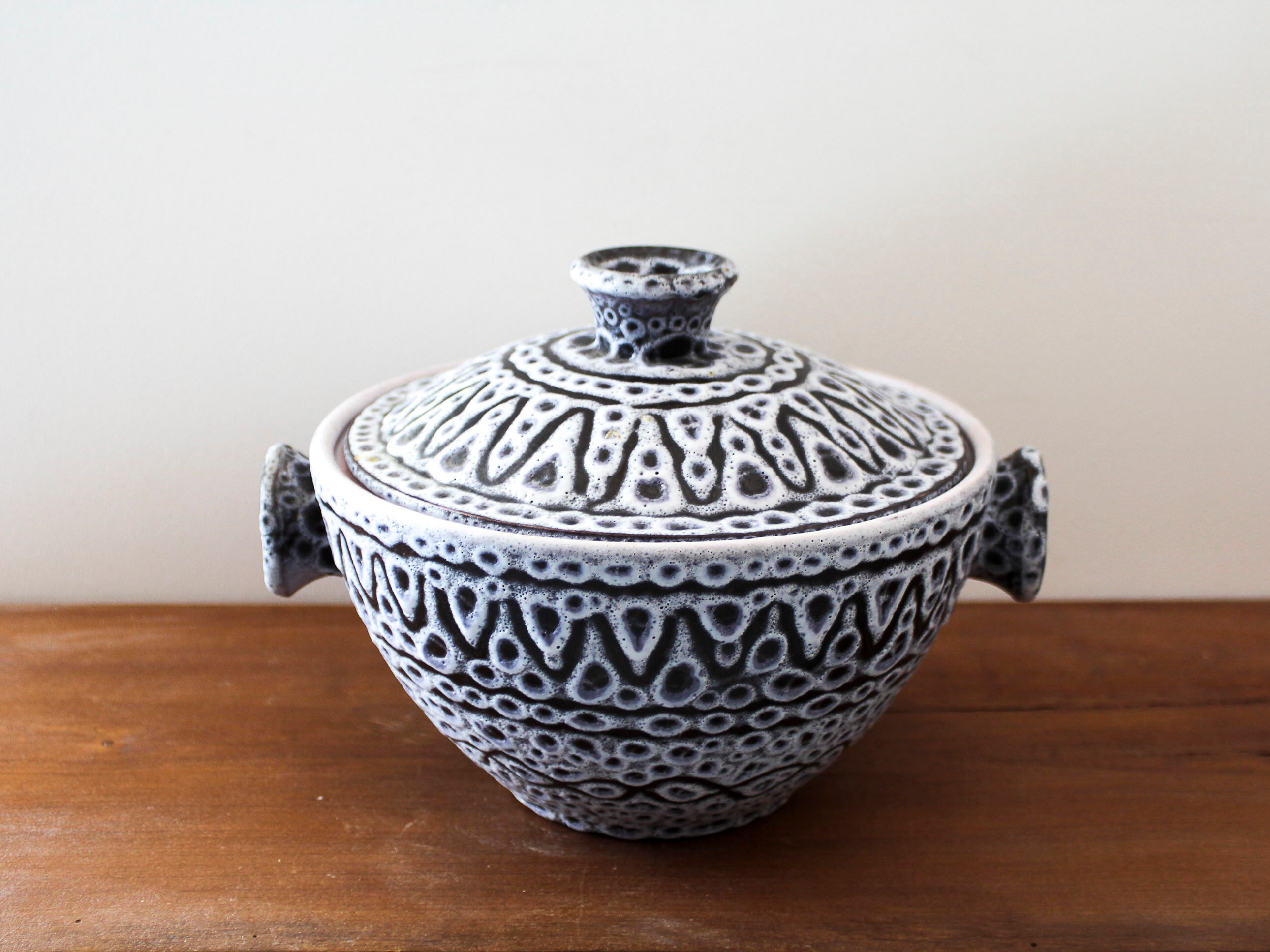 Jean Austruy ceramic covered pot