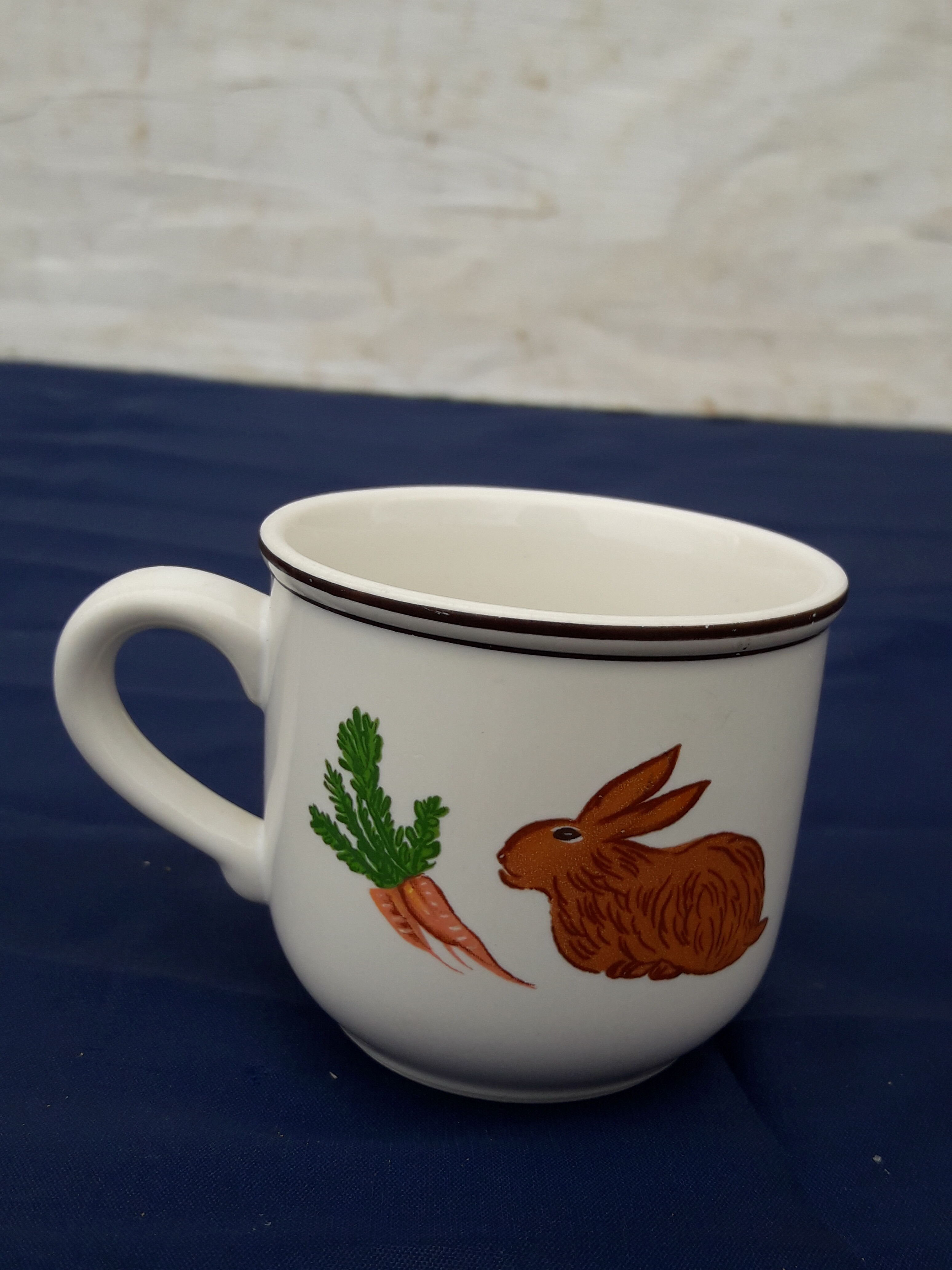 Villeroy porcelain coffee cup and boch naïve model Laplau diam 6.5 cm