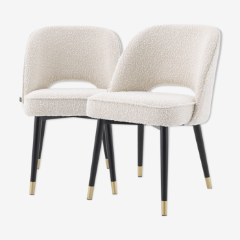 Pair of White Siena Armchairs