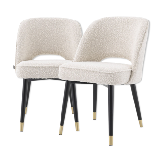 Pair of White Siena Armchairs