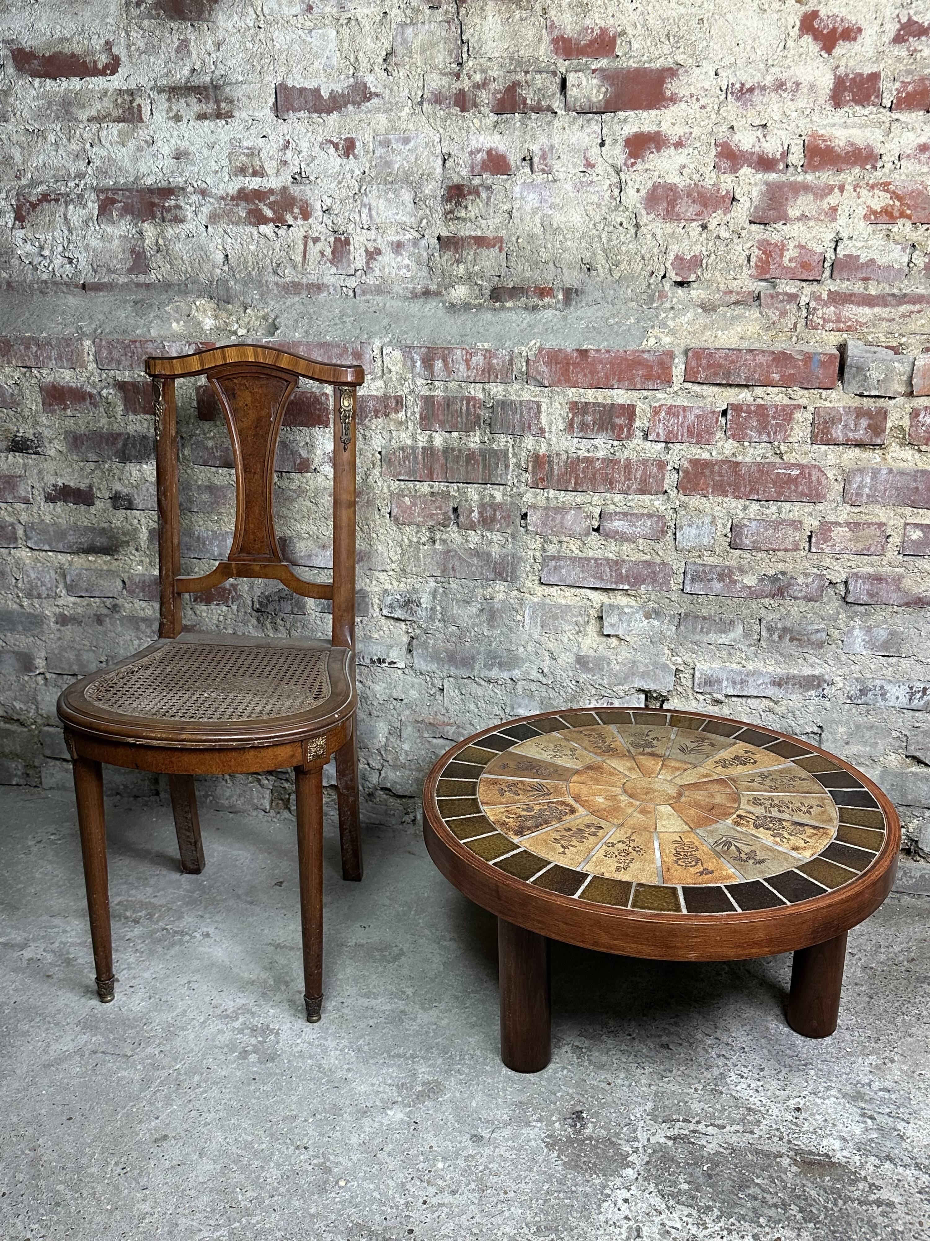 Raymonde leduc herbarium coffee table vallauris 1960