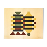 Wood collage signed Eawy