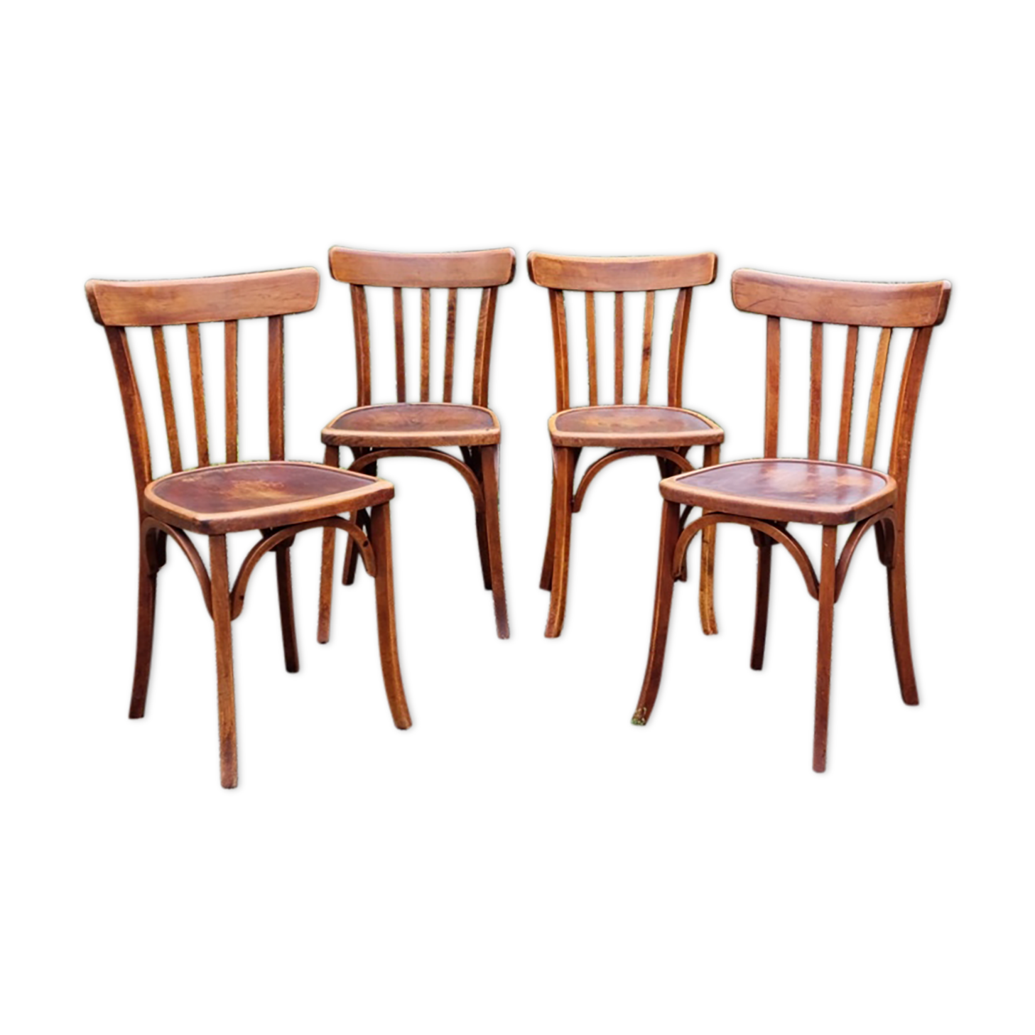 Set 4 chairs bistro Luterma 40s
