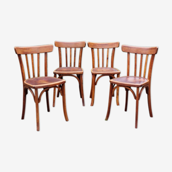 Set 4 chairs bistro Luterma 40s