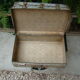 Lot of two old aluminum suitcase