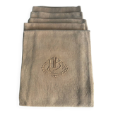 6 vintage monogrammed AB napkins