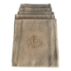 6 serviettes de table anciennes, teintes monogramme AB