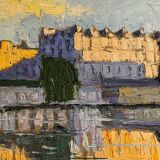 Oil on canvas "Paris Notre-Dame" by Salvatore Verniti, 2012