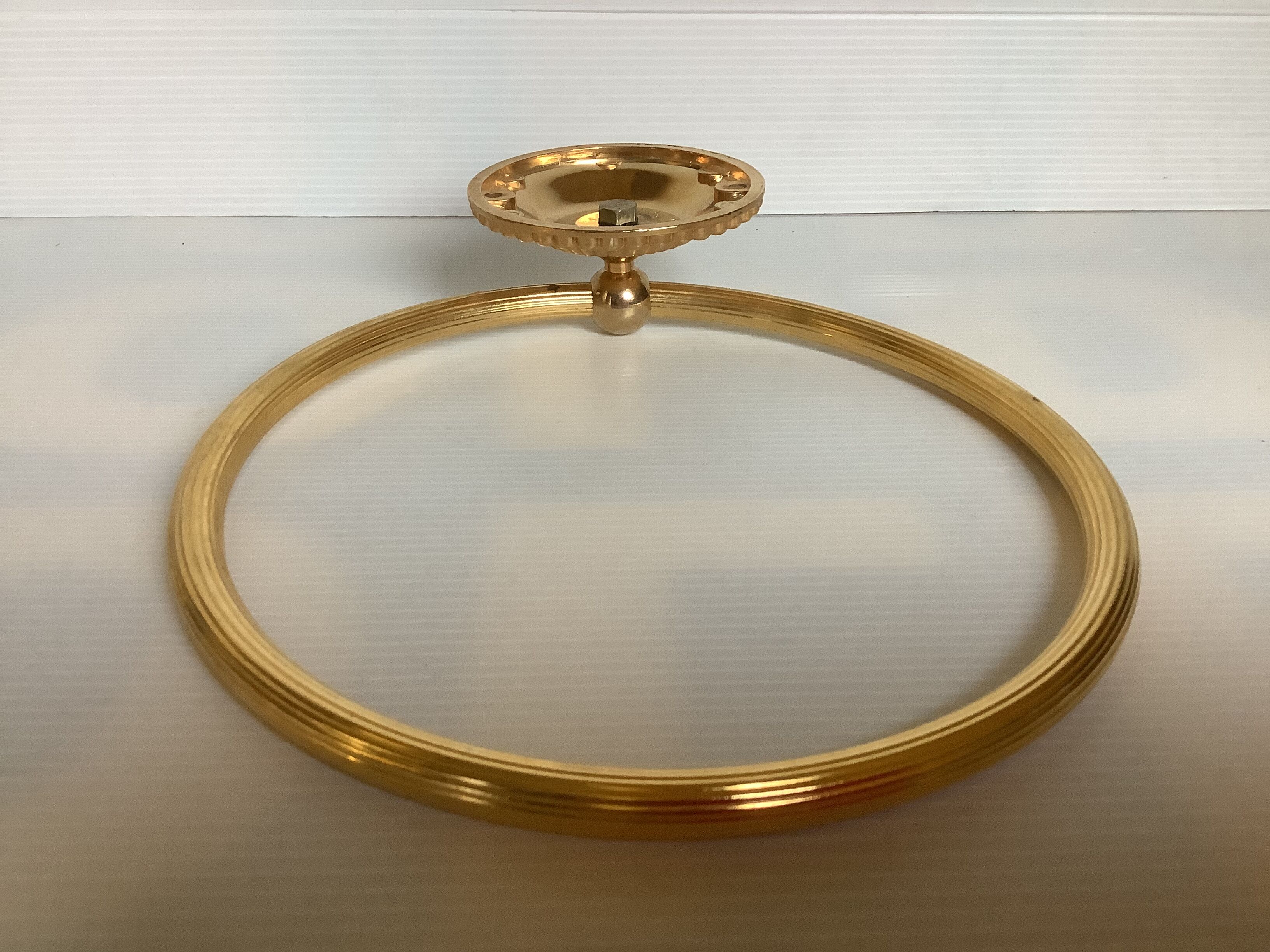 Brass towel rack made in France