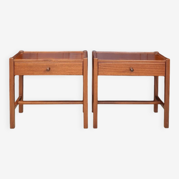 Pair of Scandinavian bedside tables.