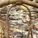 Vintage 4-sided rattan screen
