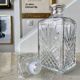 Carafe en verre ciselé