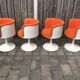 Fiberglass swivel dining chair by TopForm 1970s Netherlands, set of 4