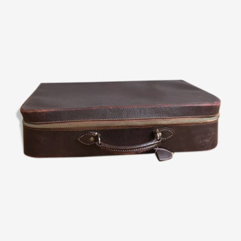 Valise vintage à fermeture éclair