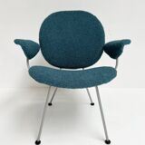 Reupholstered Trienale armchair by Willem Gispen for Kembo Rhenen