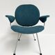 Reupholstered Trienale armchair by Willem Gispen for Kembo Rhenen
