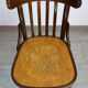 Pair of bistro chairs pattern flowers