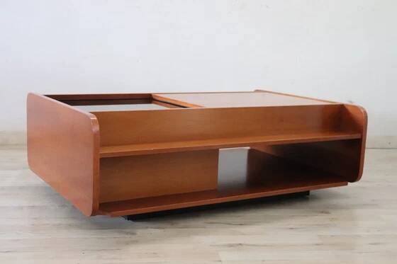 Table basse avec compartiment bar, Italie années 1970