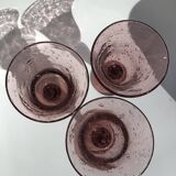 3 Biot stamped water glasses