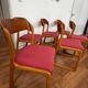 Série de 6 chaises traîneau Baumann vintage