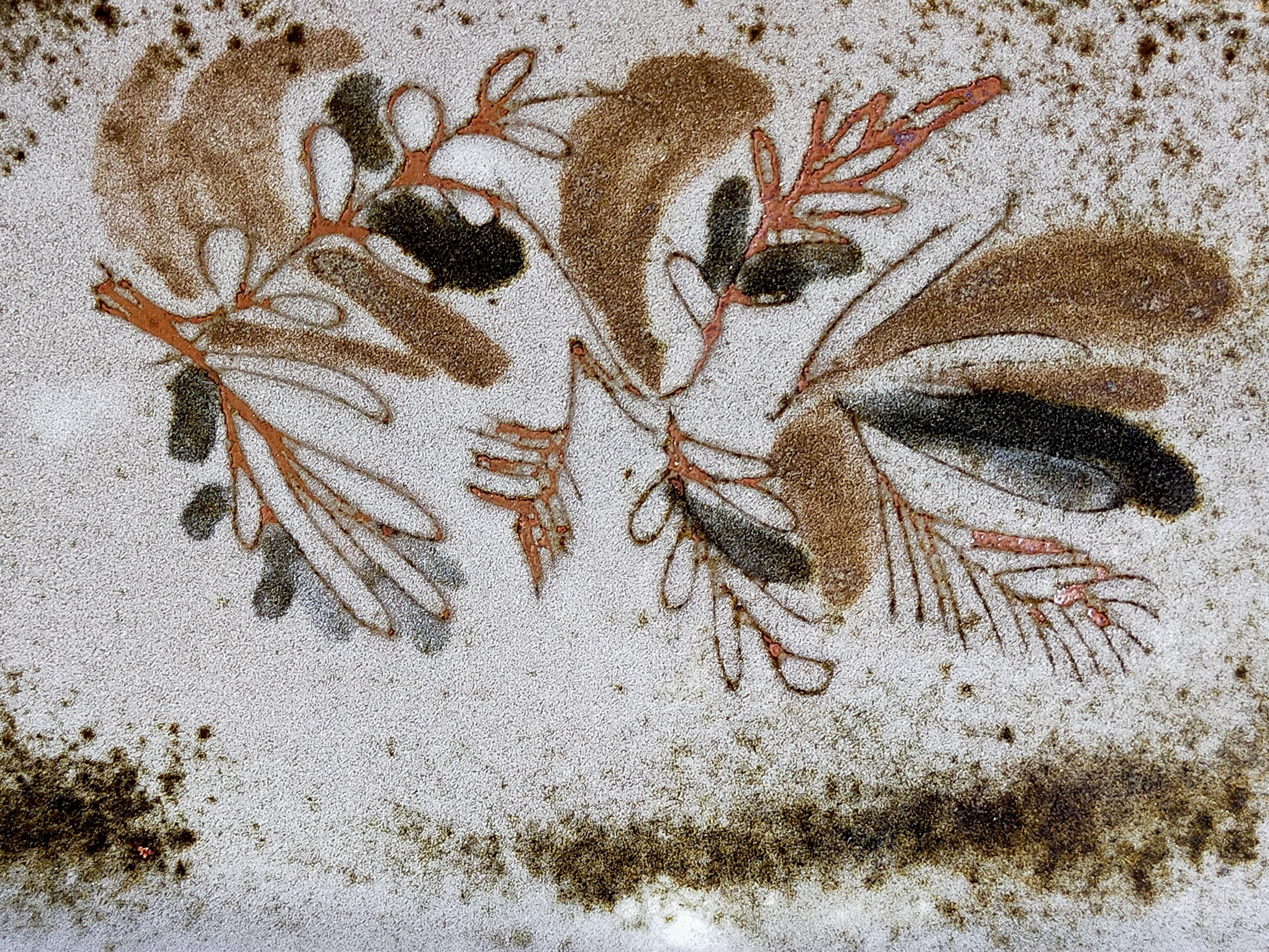 60s ceramic potter oval dish