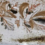 60s ceramic potter oval dish