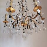 Lustre à pampilles du début du XXème siècle