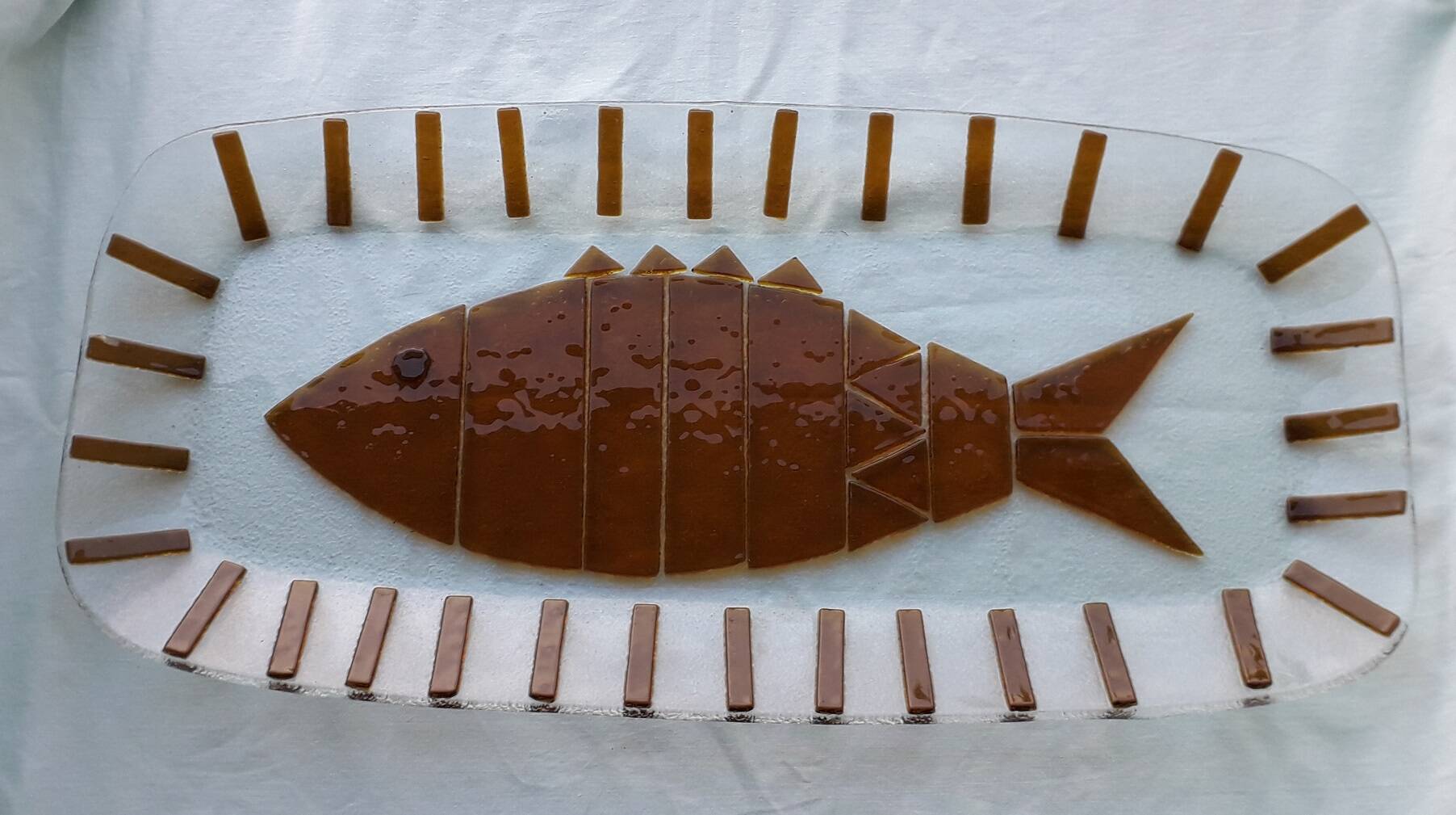 Plat à poisson attribué à Murano