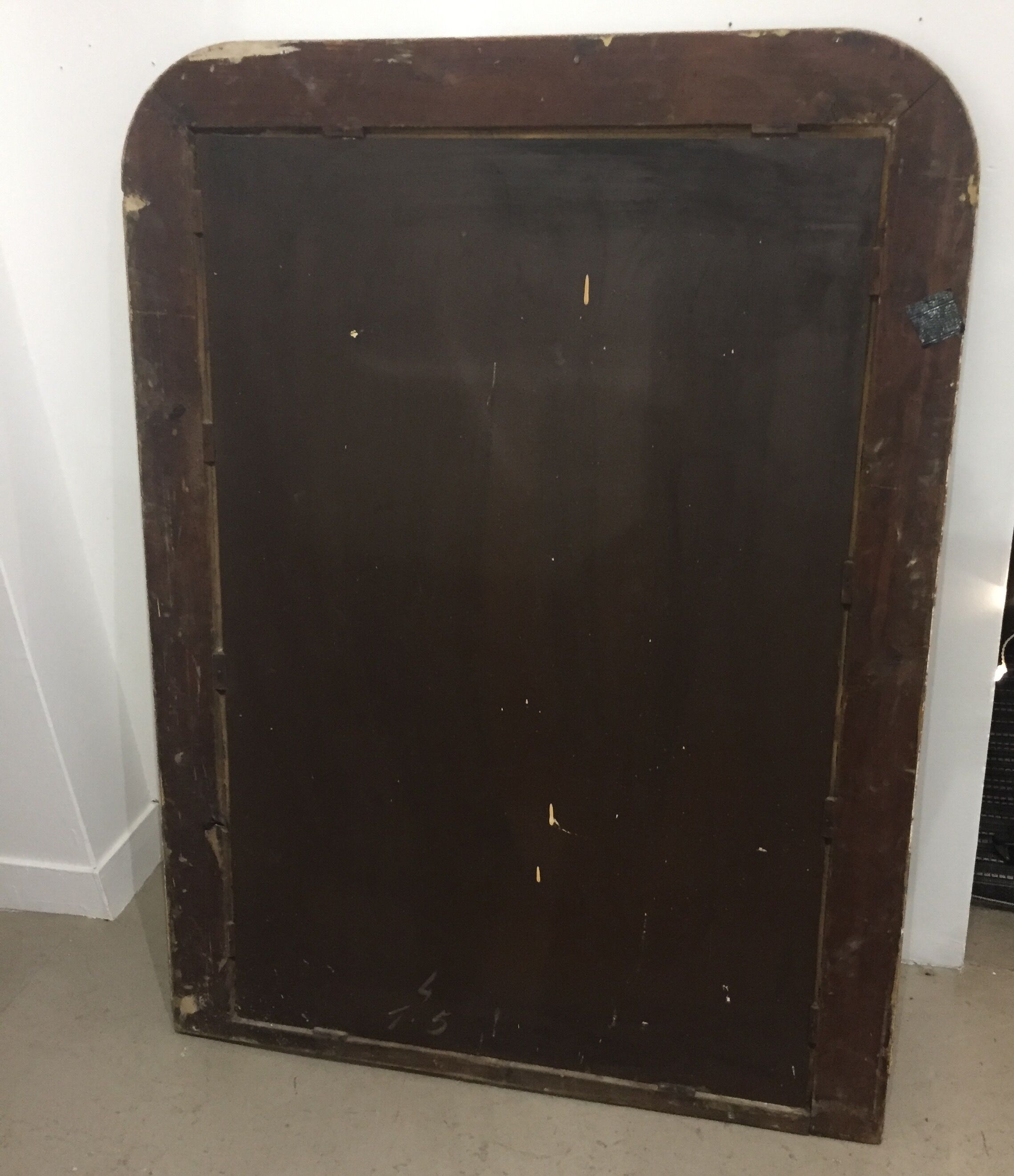 Golden trumeau mirror 137 X 103 cm