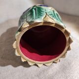 Cache-pot vase en barbotine