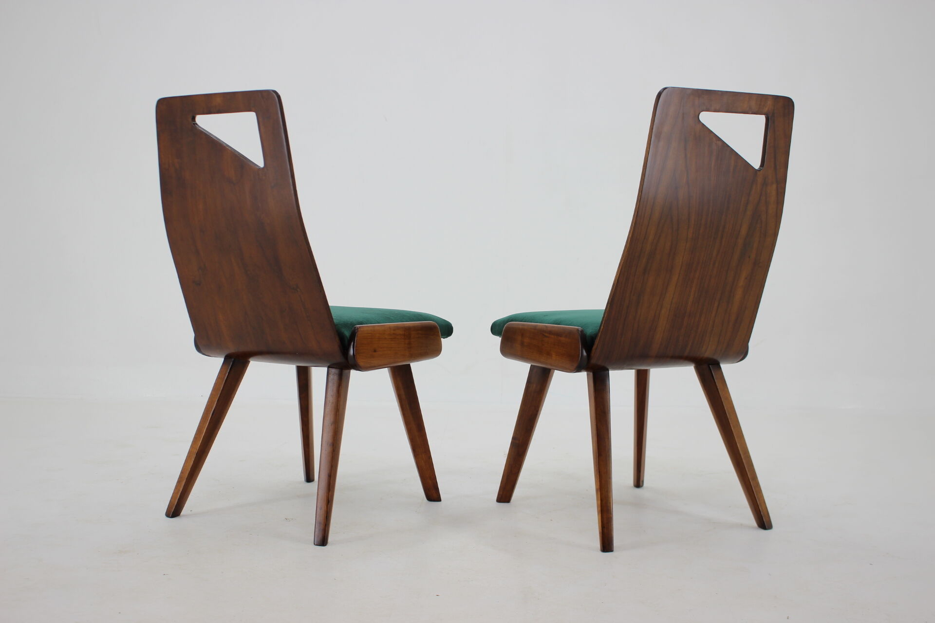 1930s J.Kroha Set of 4 Very Rare Dining Chairs for Grand Hotel, Czechoslovakia