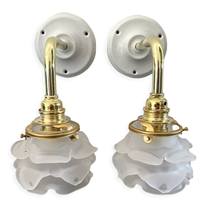 lot de deux appliques