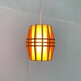 Mid-Century Wooden Cocoon Pendant Lamp