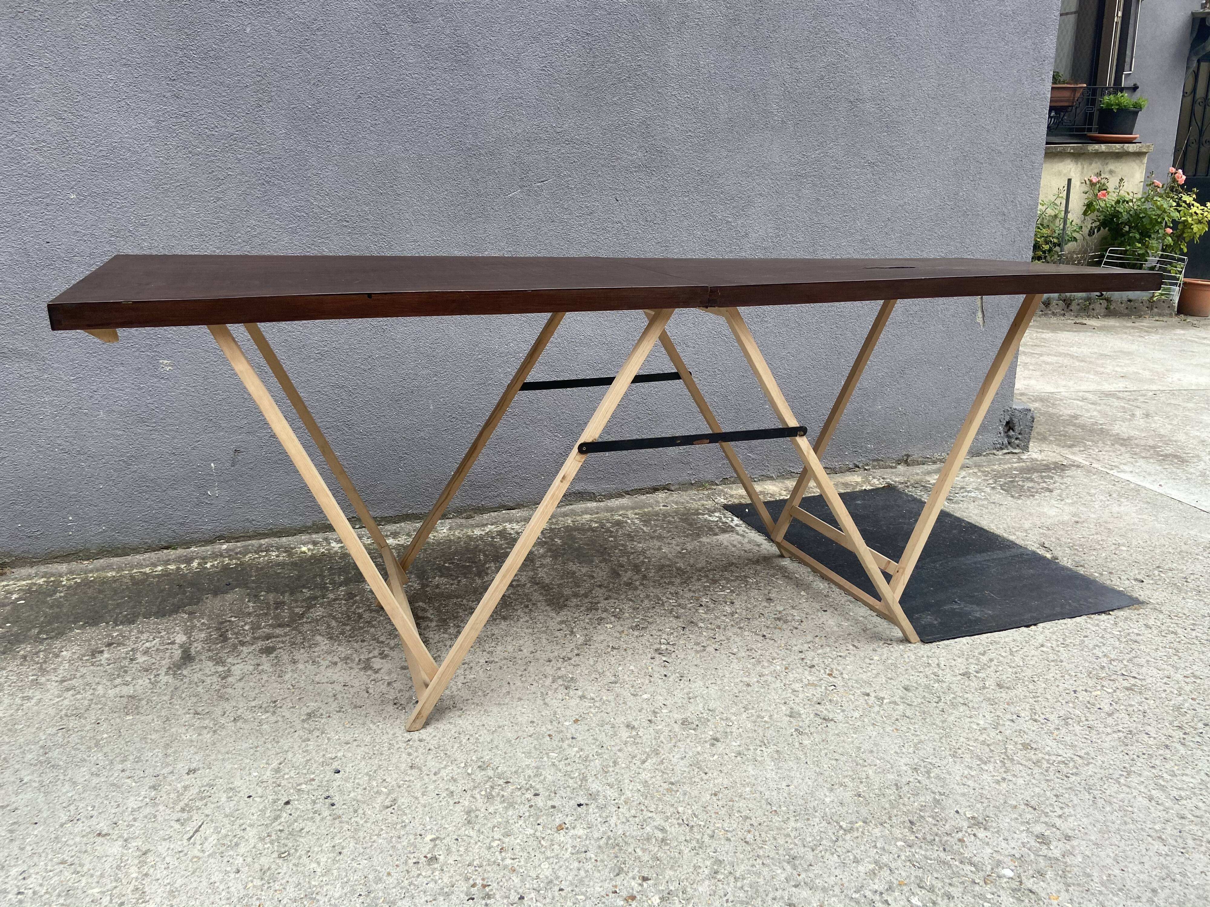 Wooden upholstery table