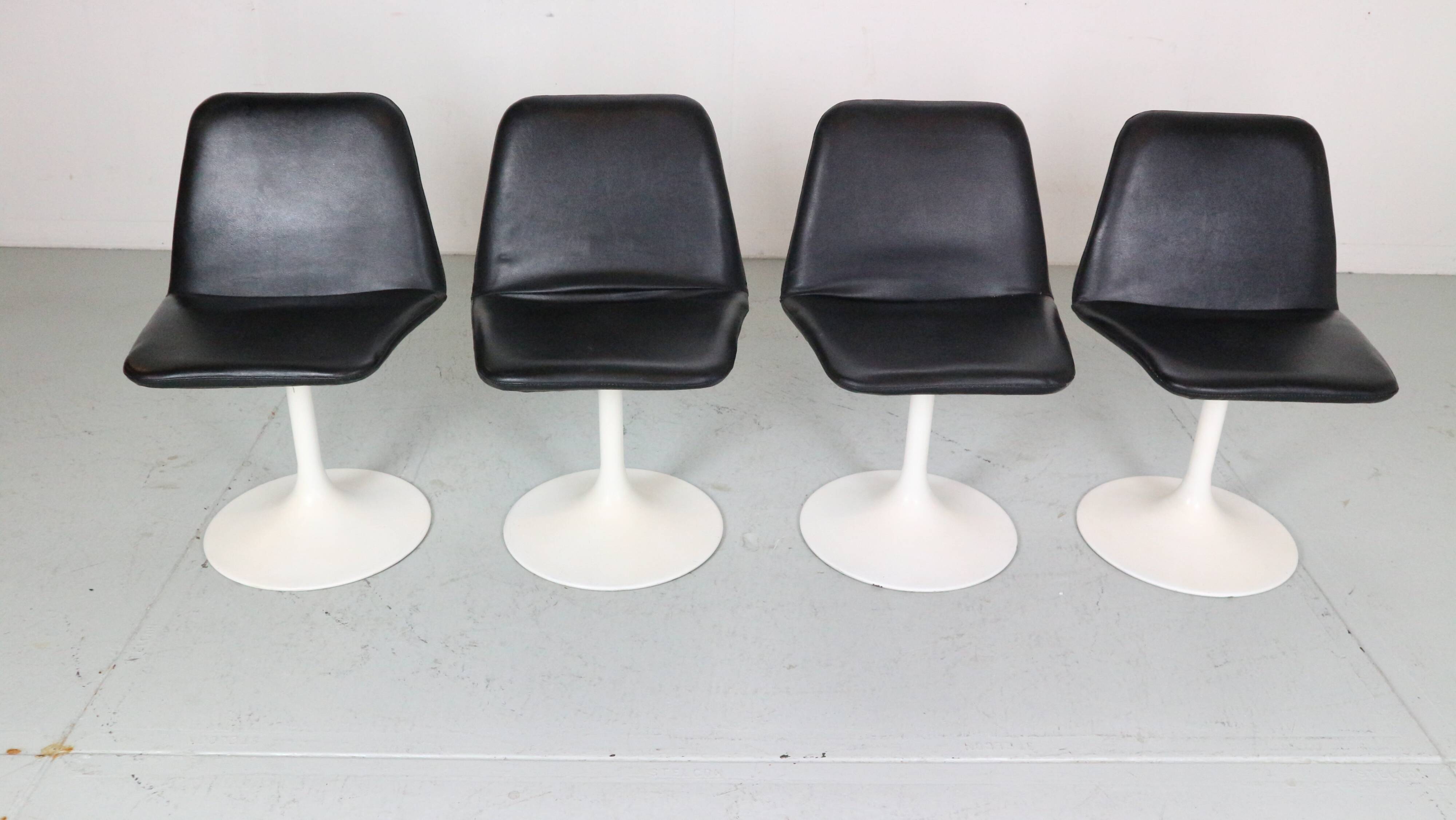 Scandinavian Modern Set Of 4 Dinning Chairs By Börje Johanson Vinga, Sweden 1970