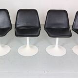 Scandinavian Modern Set Of 4 Dinning Chairs By Börje Johanson Vinga, Sweden 1970