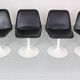 Scandinavian Modern Set Of 4 Dinning Chairs By Börje Johanson Vinga, Sweden 1970