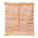 Orange wool rug 250cm x 150cm